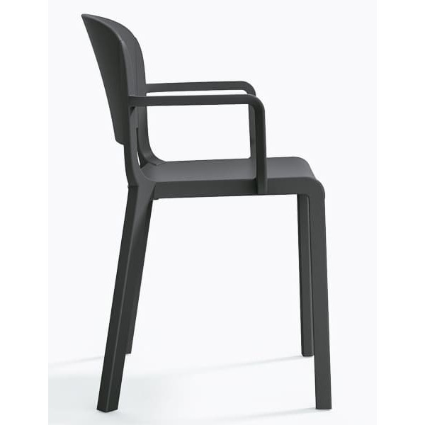 Пластиковий стілець Pedrali Dome 265/GA Сірий-2