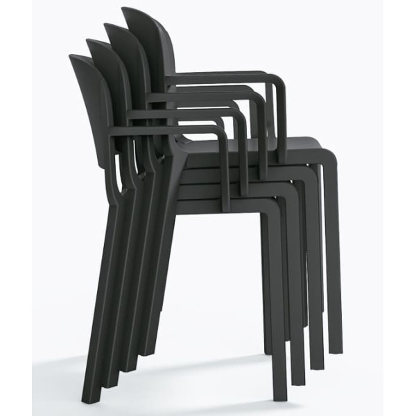 Пластиковий стілець Pedrali Dome 265/GA Сірий-6