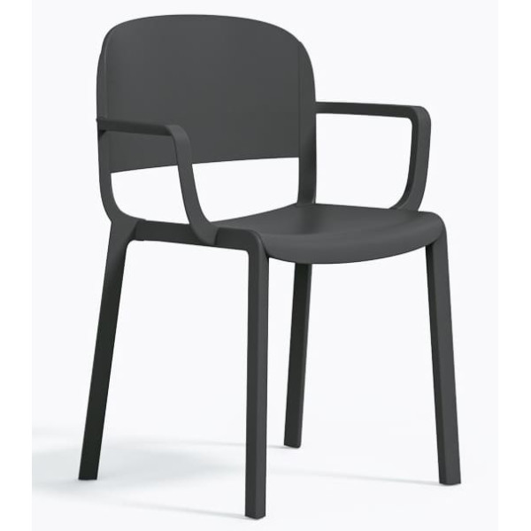 Пластиковий стілець Pedrali Dome 265/GA Сірий-0