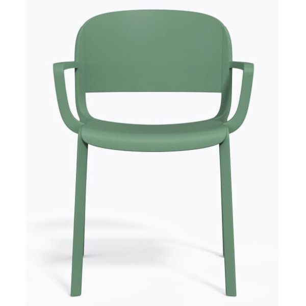 Пластиковий стілець Pedrali Dome 265/VE2 Зелений-1