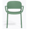 Пластиковий стілець Pedrali Dome 265/VE2 Зелений-1-thumb