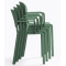 Пластиковий стілець Pedrali Dome 265/VE2 Зелений-6-thumb