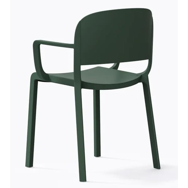 Пластиковий стілець Pedrali Dome 265/VE Зелений-3