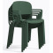 Пластиковий стілець Pedrali Dome 265/VE Зелений-5-thumb