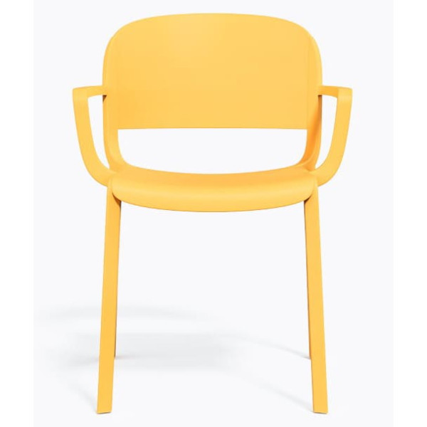 Пластиковий стілець Pedrali Dome 265/GI Жовтий-7