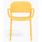 Пластиковий стілець Pedrali Dome 265/GI Жовтий-7-thumb