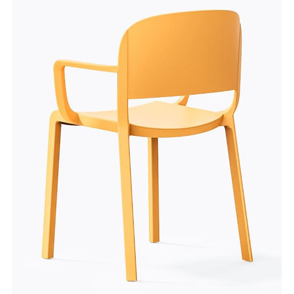 Пластиковий стілець Pedrali Dome 265/GI Жовтий-9