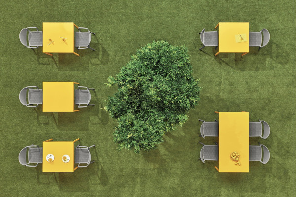 Пластиковий стілець Pedrali Dome 266/VE2 Зелений-9