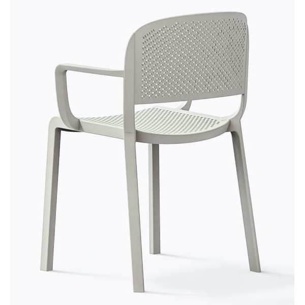 Пластиковый стул Pedrali Dome 266/BI Белый-3