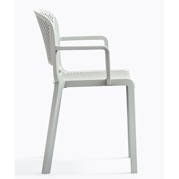 Пластиковый стул Pedrali Dome 266/BI Белый-2