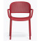 Пластиковий стілець Pedrali Dome 266/RO Червоний-1-thumb
