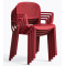 Пластиковий стілець Pedrali Dome 266/RO Червоний-4-thumb