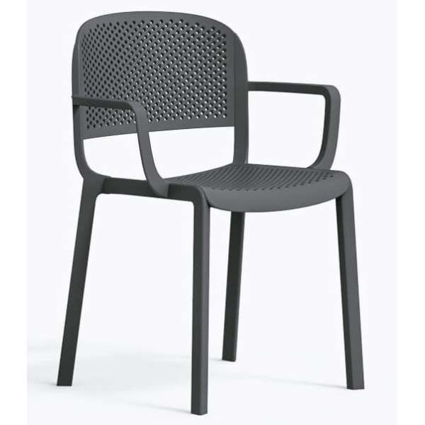 Пластиковий стілець Pedrali Dome 266/GA Сірий-0