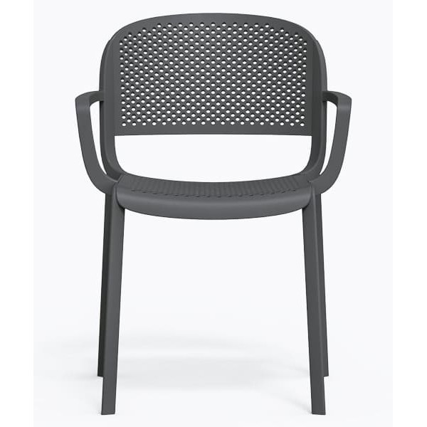 Пластиковий стілець Pedrali Dome 266/GA Сірий-1
