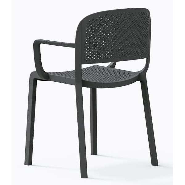 Пластиковий стілець Pedrali Dome 266/GA Сірий-3