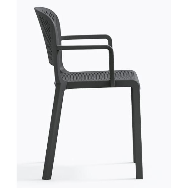 Пластиковий стілець Pedrali Dome 266/GA Сірий-2