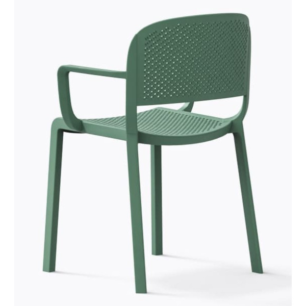 Пластиковий стілець Pedrali Dome 266/VE2 Зелений-3