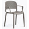 Пластиковий стілець Pedrali Dome 266/BE Сірий-0-thumb