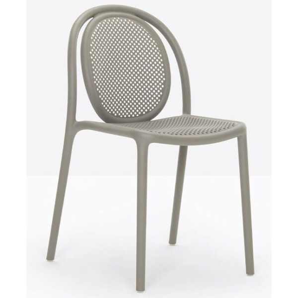 Пластиковий стілець Pedrali REMIND 3730/SA Сірий-1