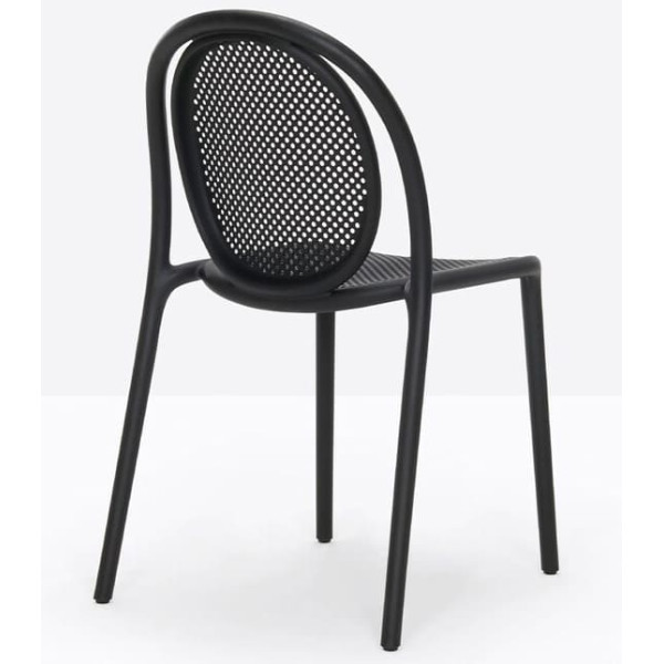 Пластиковий стілець Pedrali REMIND 3730/NE Чорний-3