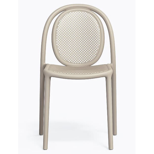 Пластиковий стілець Pedrali REMIND 3730/BE Бежевий-0