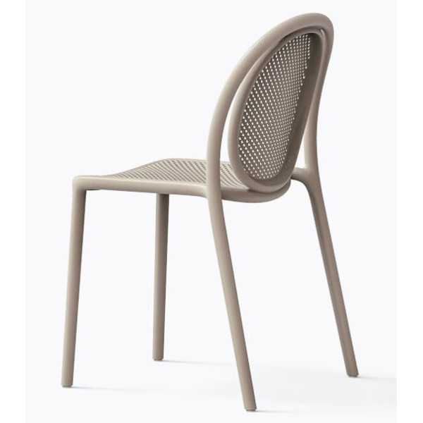 Пластиковий стілець Pedrali REMIND 3730/BE Бежевий-3