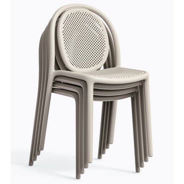 Пластиковий стілець Pedrali REMIND 3730/BE Бежевий-4