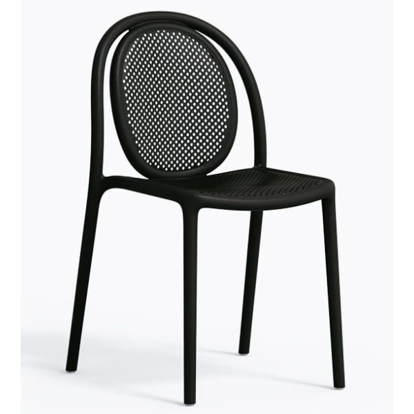 Пластиковий стілець Pedrali REMIND 3730/NE Чорний-4