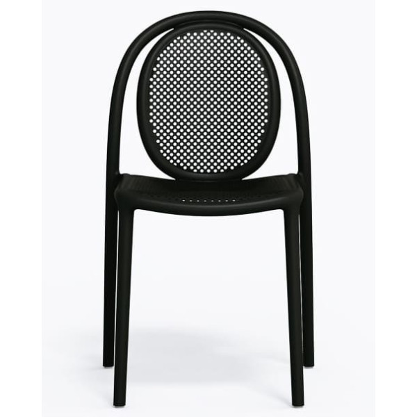 Пластиковий стілець Pedrali REMIND 3730/NE Чорний-5