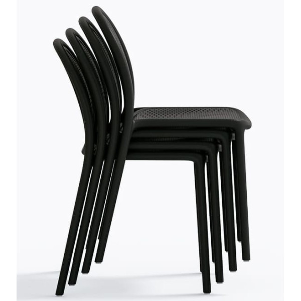 Пластиковий стілець Pedrali REMIND 3730/NE Чорний-9