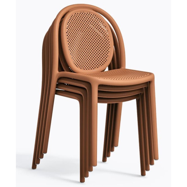 Пластиковый стул Pedrali REMIND 3730/TE Оранжевый-7