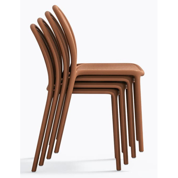 Пластиковый стул Pedrali REMIND 3730/TE Оранжевый-8