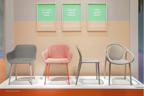 Пластиковий стілець Pedrali REMIND 3730/SA Сірий-6