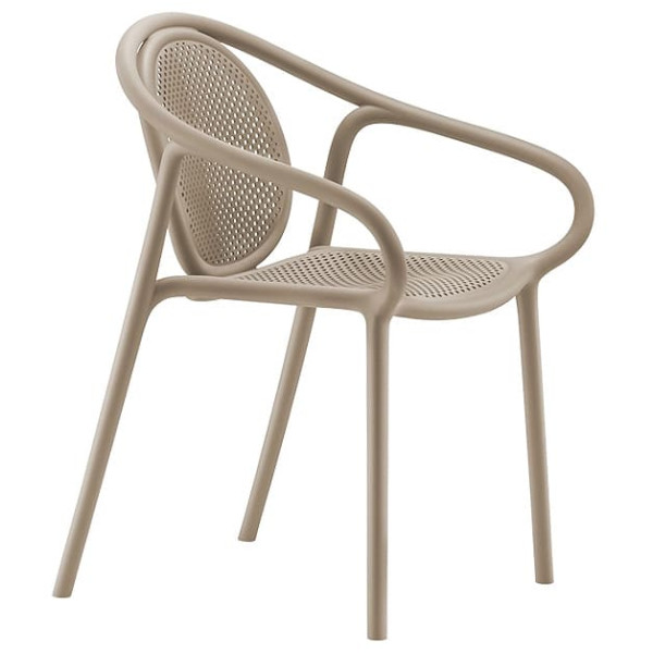 Пластиковий стілець Pedrali REMIND 3735/SA Бежевий-1
