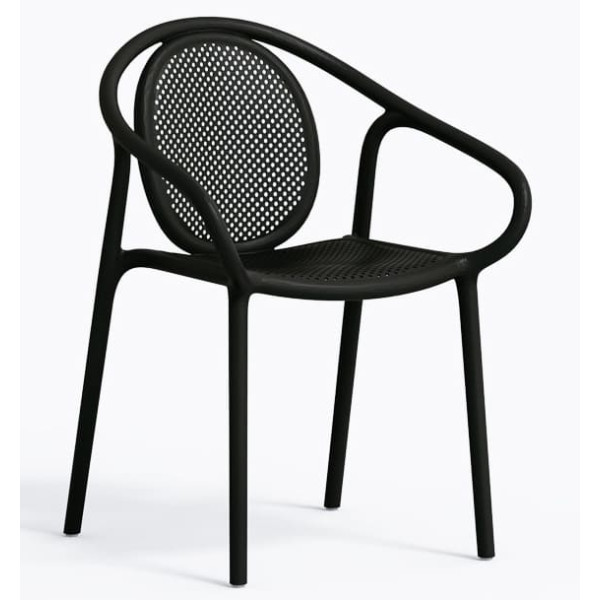 Пластиковый стул Pedrali REMIND 3735/NE Черный-3