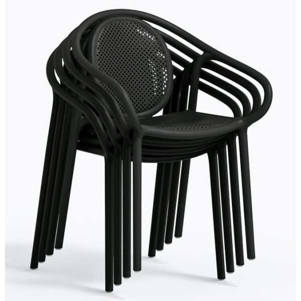 Пластиковый стул Pedrali REMIND 3735/NE Черный-7
