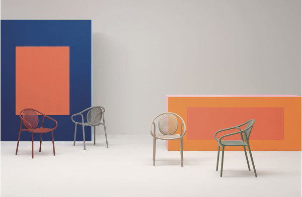 Пластиковий стілець Pedrali REMIND 3735/RO Червоний-15