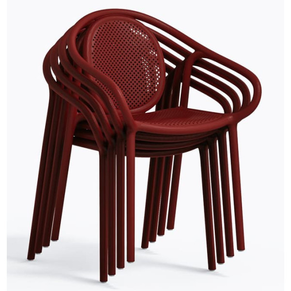 Пластиковий стілець Pedrali REMIND 3735/RO Червоний-8