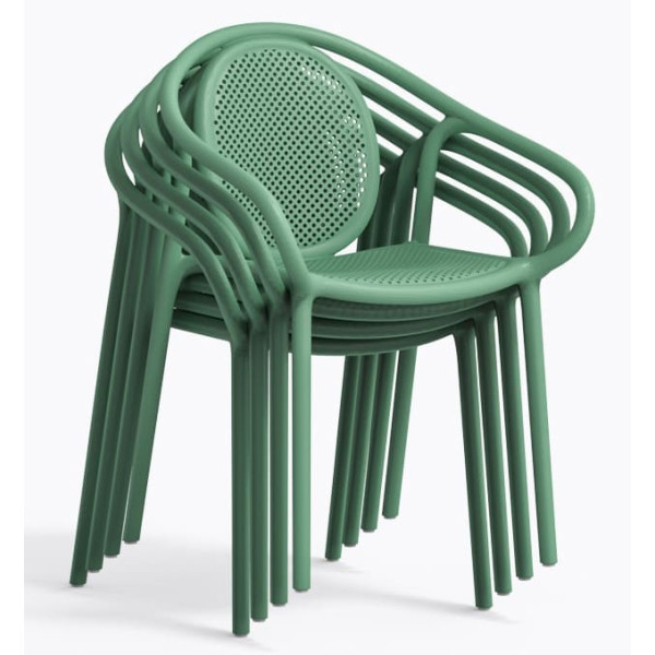 Пластиковый стул Pedrali REMIND 3735/VE Зеленый-8