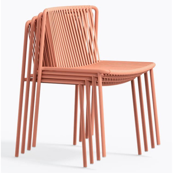 Стул уличный Pedrali Tribeca 3660/RA100E Розовый-4
