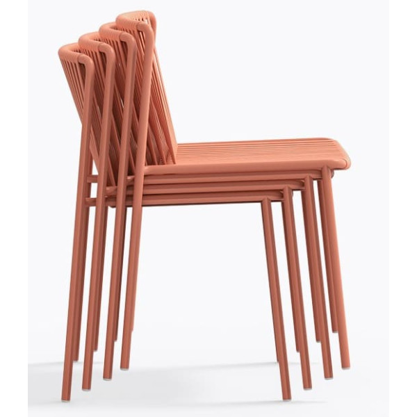 Стул уличный Pedrali Tribeca 3660/RA100E Розовый-5