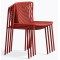 Стул уличный Pedrali Tribeca 3660/RO400E Красный-4-thumb