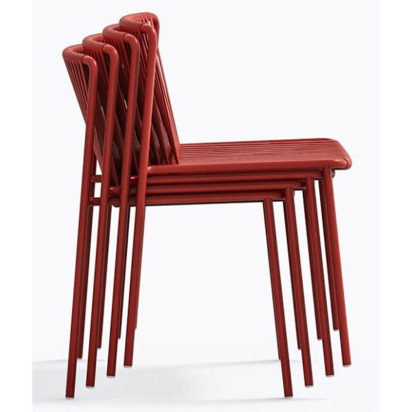 Стул уличный Pedrali Tribeca 3660/RO400E Красный-5