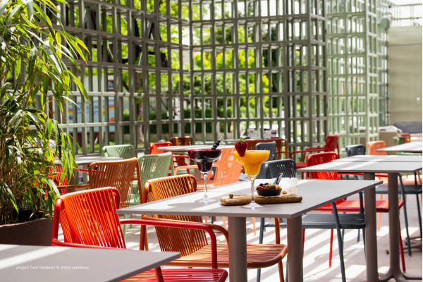 Стілець вуличний Pedrali Tribeca 3665/RO400E Червоний-7