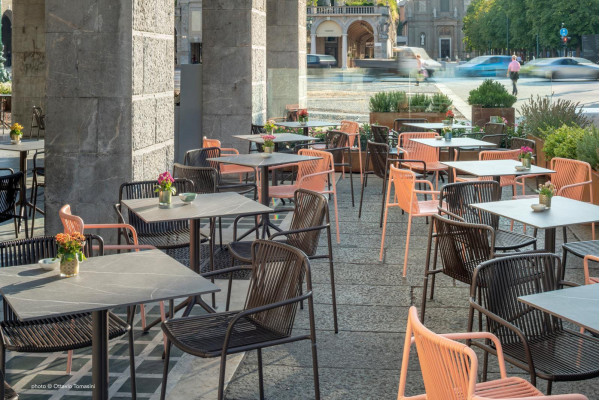 Стілець вуличний Pedrali Tribeca 3665/RO400E Червоний-14