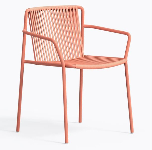 Стул уличный Pedrali Tribeca 3665/RA100E Розовый-0