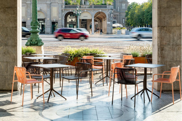 Стілець вуличний Pedrali Tribeca 3665/RO400E Червоний-16