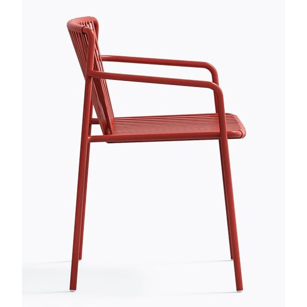 Стілець вуличний Pedrali Tribeca 3665/RO400E Червоний-2