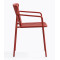 Стілець вуличний Pedrali Tribeca 3665/RO400E Червоний-2-thumb