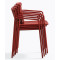 Стілець вуличний Pedrali Tribeca 3665/RO400E Червоний-6-thumb